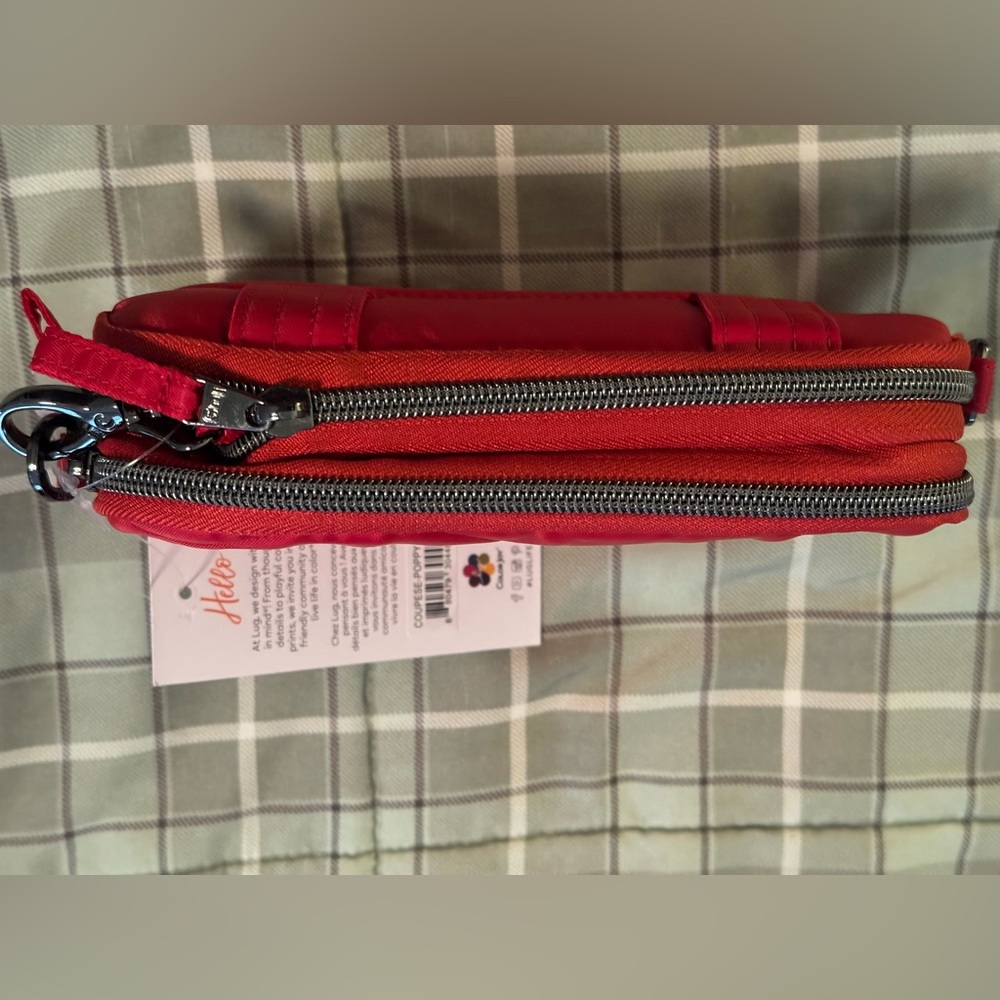 Lug Quilted Red Convertible Belt/Crossbody Bag - Picture 3 of 8